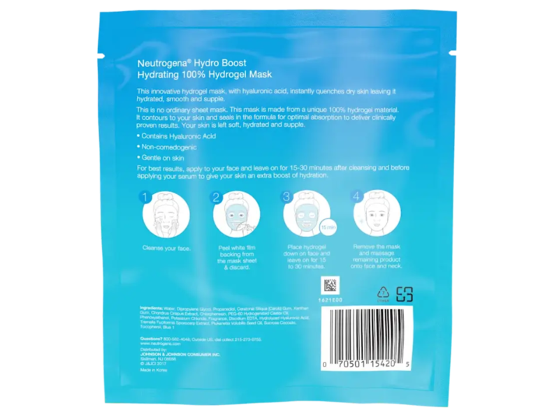 Neutrogena Hydro Boost Mask, 30 g, Pack Of 12