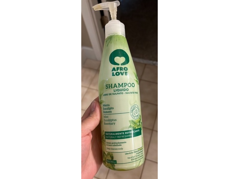 Afro Love Sulfate Free Shampoo, Naturally Refreshing, 16 oz/450 mL