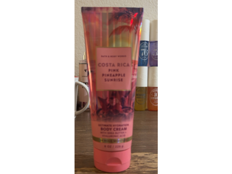Bath & Body Works Ultimate Hydration Body Cream, Costa Rica Pink Pineapple Sunrise, 8 oz/226 g