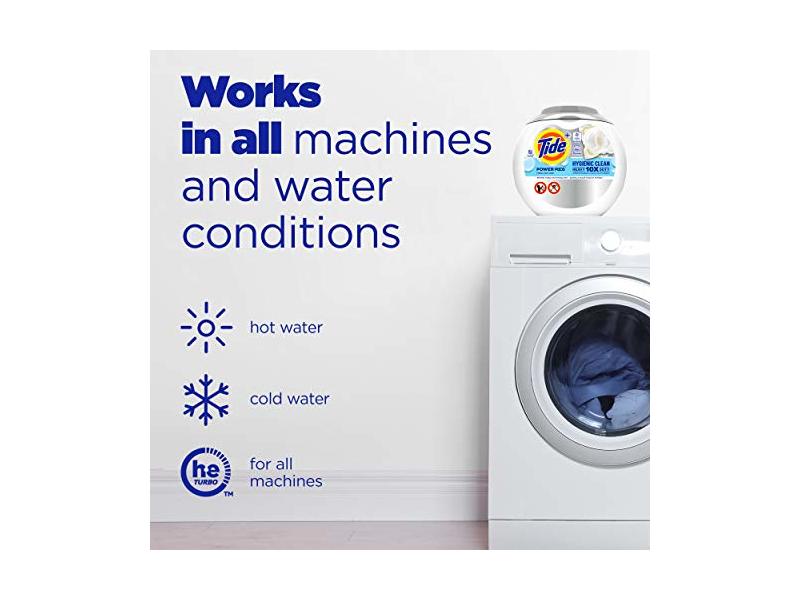 Tide Plus Hygienic Clean Power Pods Laundry Detergent, Free/Nature, 63 Loads, 107 oz/3.04 kg
