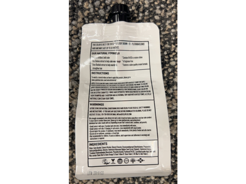 Splat Naturals Semi - Permanent Hair Color, Red, 6 fl oz/177 mL