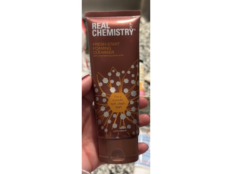 Real Chemistry Fresh Start Foaming Cleanser, 4.2 fl oz/120 mL