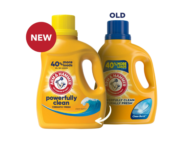 Arm & Hammer Powerfully Clean Liquid Laundry Detergent, Clean Burst, 105 Loads, 105 fl oz/3.10 L