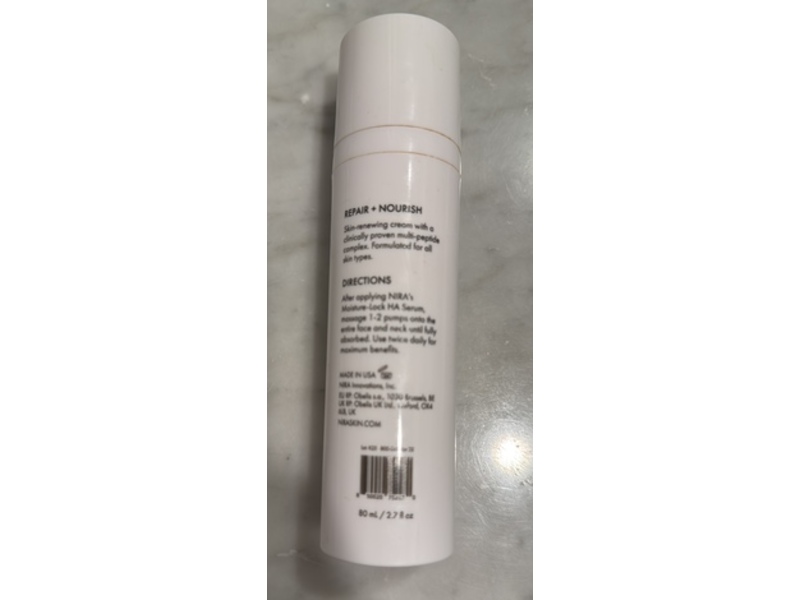 Nira Youth Renewal Peptide Cream, 2.7 fl oz/80 mL