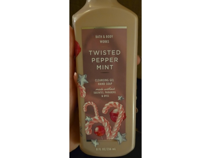 Bath & Body Works Cleansing Gel Hand Soap, Twisted Pepper Mint, 8 fl oz/236 mL