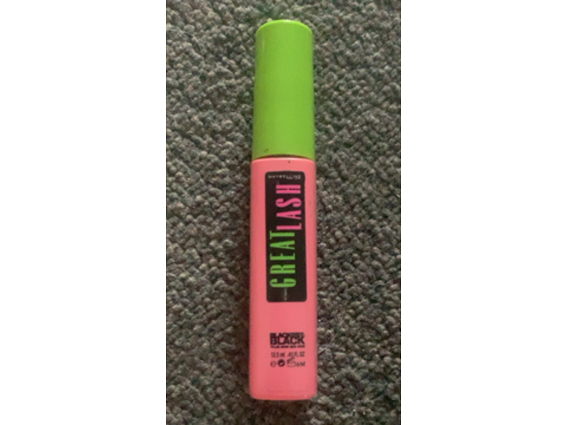 Maybelline Great Lash Mascara, Blackest Black, 0.43 fl oz/12.5 mL
