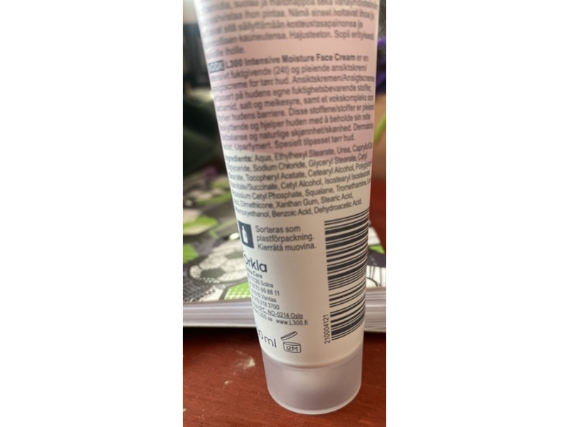 L300 Intensive Moisture Face Cream, 30 mL