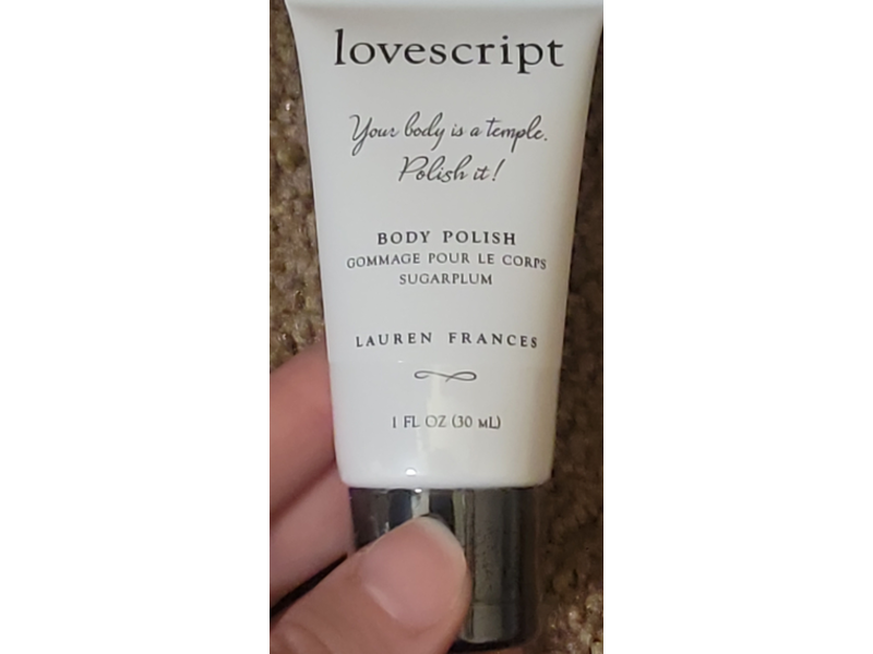 Lovescript Body Polish, Lauren Frances, 1 fl oz/30 mL