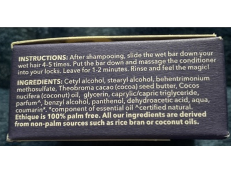 Ethique Wonderbar Solid Conditioner Bar, 2.12 oz/60 g, Pack Of 2