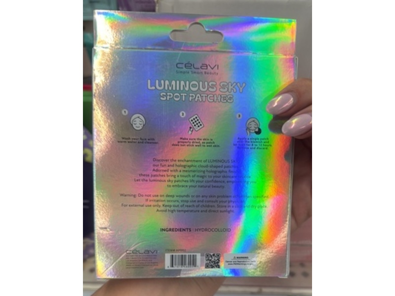 Celavi Spot Patches, Luminous Sky, 72 Patches
