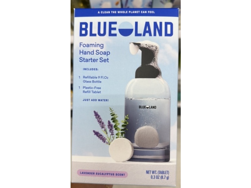 Blue Land Foaming Hand Soap Starter Set, Lavender Eucalyptus Scent, 0.3 oz/8.7 g