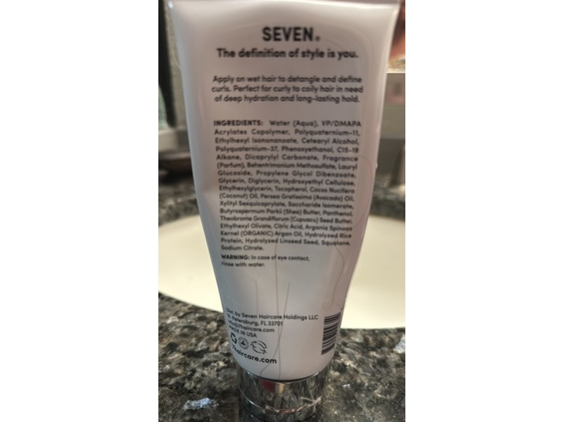 Seven Cubica Define High Moisture Curl Cream, 7 fl oz/207 mL