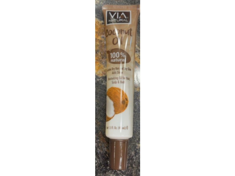 Via Natural Hair Moisturizing Oil, Coconut, 1.5 fl oz/45 mL