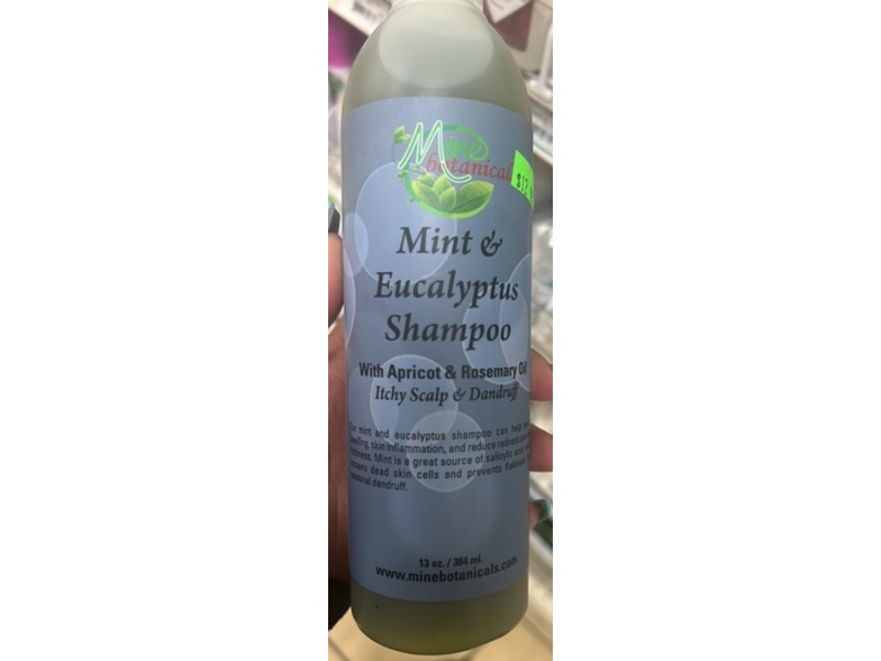 Mine Botanicals Shampoo, Mint & Eucalyptus, 13 oz/384 mL