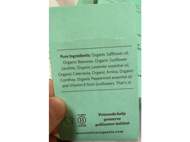 Moon Valley Organics Rejuvenating Body Rub, Arnica, Mint & Lavender, 1.7 oz/48.2 g