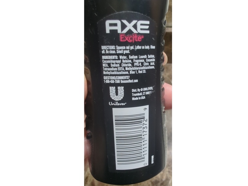 Axe Excite Revitalizing Shower Gel, 3 fl oz/89 mL
