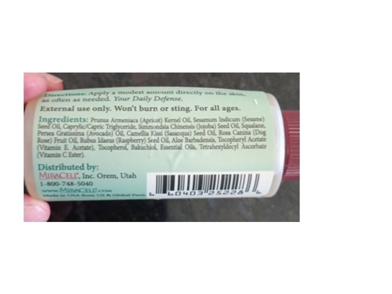 Miracell Skin Relief & Support Daily Moisturizer Body Oil, 2 fl oz/58.8 mL