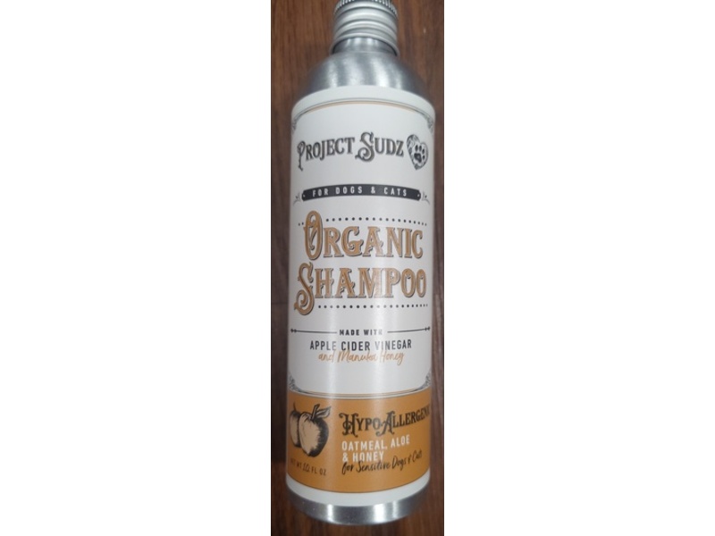 Project Sudz Organic Shampoo, Oatmeal + Aloe & Honey, 10 fl oz