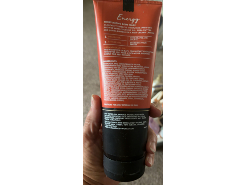 Bath & Body Works Aromatherapy Moisturizing Body Wash, Orange + Ginger, 10 oz/296 mL