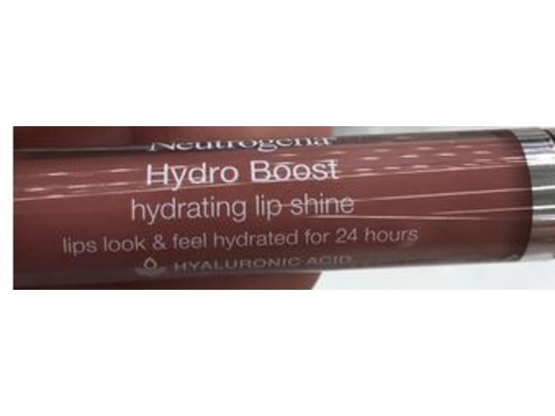 Neutrogena Hydro Boost Hydrating Lip Shine, Almond Nude 27, 0.10 oz