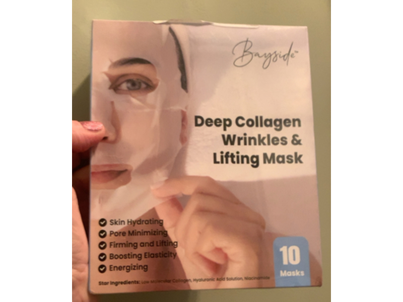 Bayside Deep Collagen Wrinkles & Lifting Mask, 10 Count