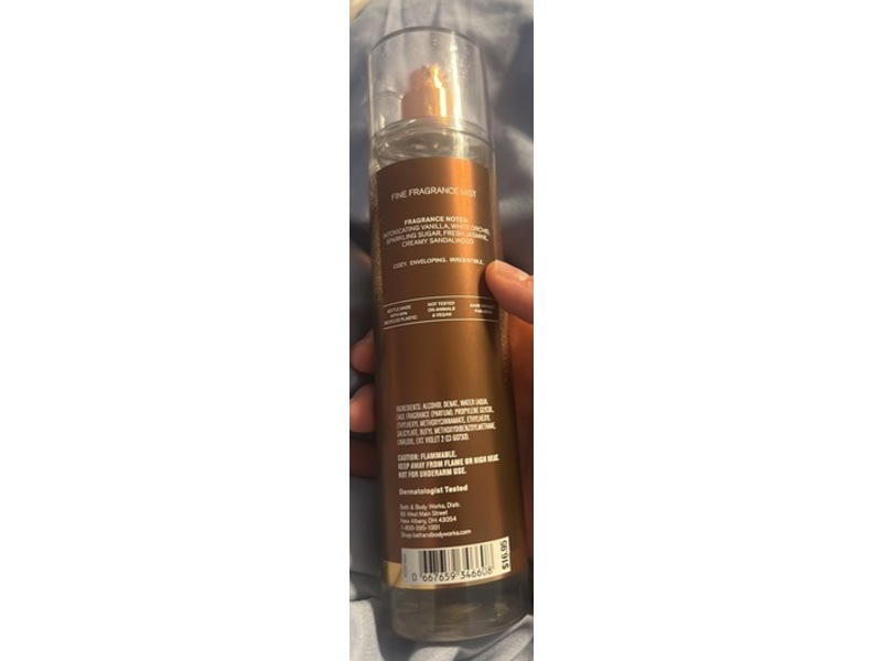 Bath & Body Works Warm Vanilla Sugar Fine Fragrance Mist, 8 fl oz/236 mL