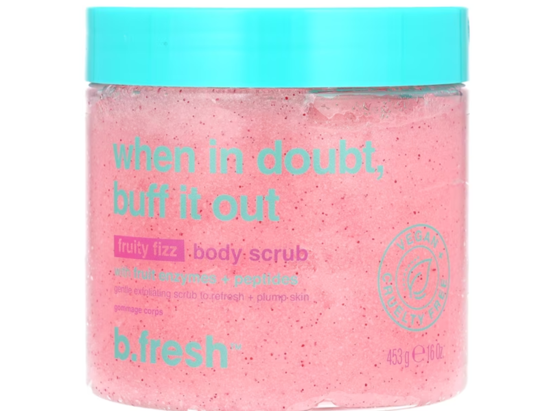 b.fresh When In Doubt Buff It Out Body Scrub, Fruity Fizz, 16 oz/453 g