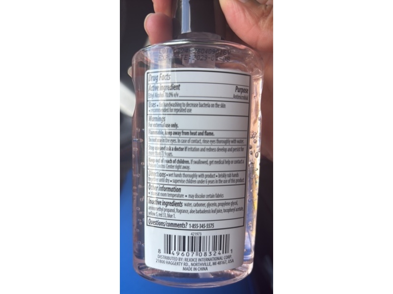 Spa Luxury Antibacterial Hand Sanitizer, Vanilla Dream, 8 fl oz/236 mL