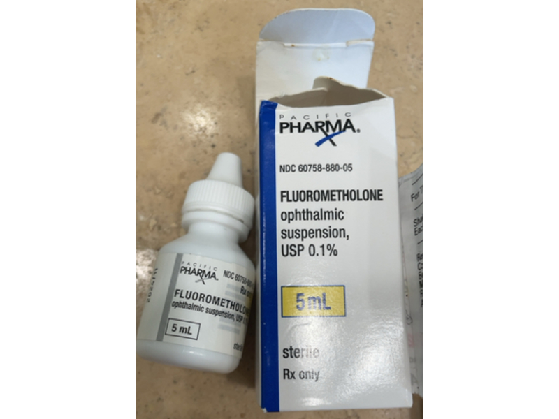 Fluorometholone Ohphtalmic Suspension USP 0.1%, 5 mL Pacific Pharma USA (RX)