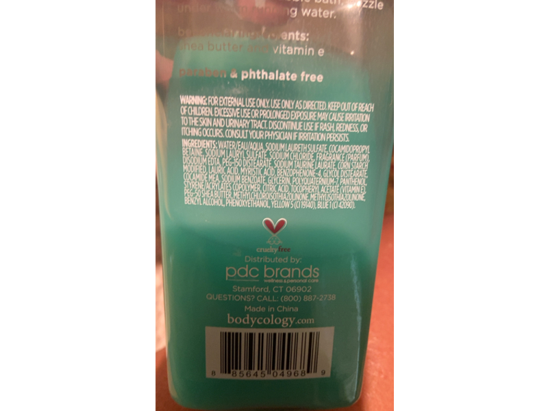 Bodycology 2 In 1 Body Wash & Bubble Bath, Feeling Flannel, Shea, 16 fl oz/473 mL