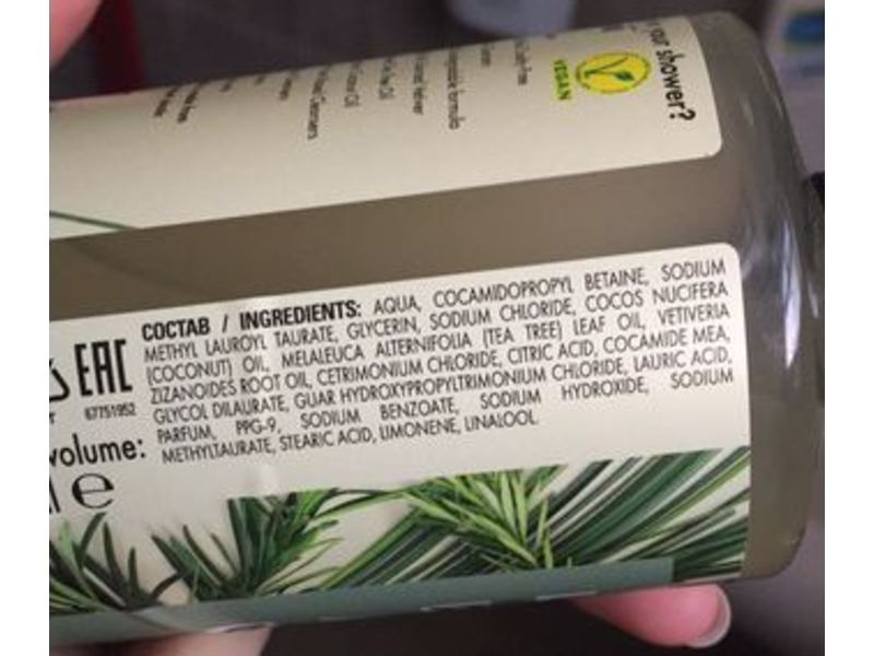 Love Beauty & Planet Shower Gel, Tea Tree & Vetiver, 400 mL