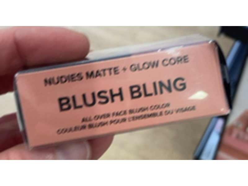 Nudestix Nudies Matte + Glow Core All Over Face Blush Color, Blush Bling, 0.21 oz