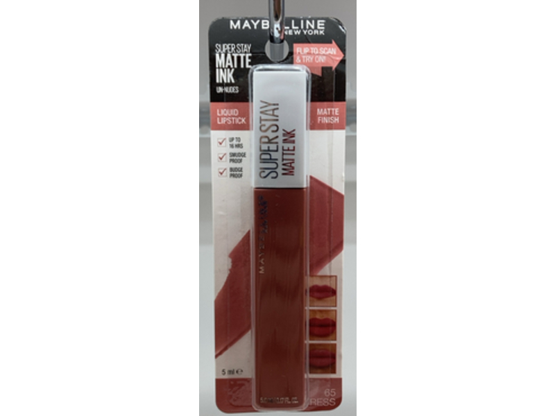 Maybelline Super Stay Matte Ink Liquid Lipstick, 65 Seductress, 0.17 fl oz/5 mL