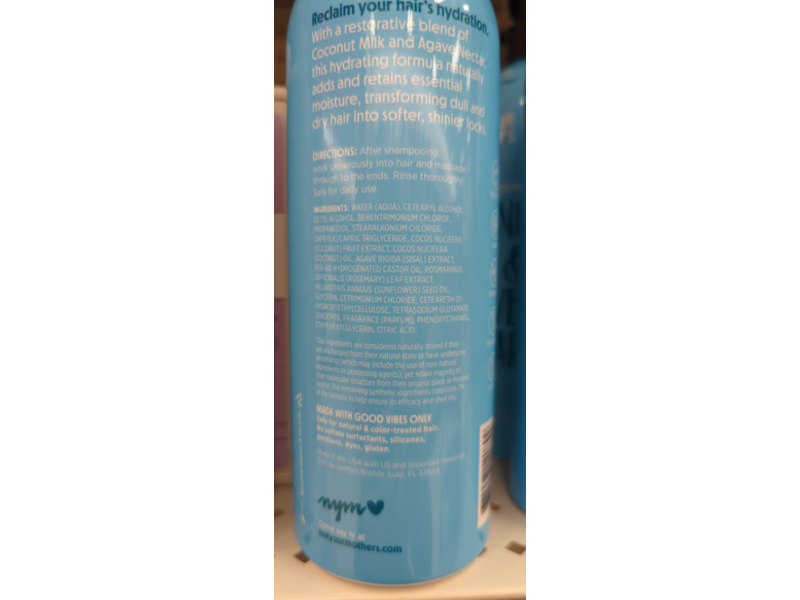 Not Your Mother's Essential Moisture Conditioner, Coconut Milk & Agave Nectar, 15.2 450 mL