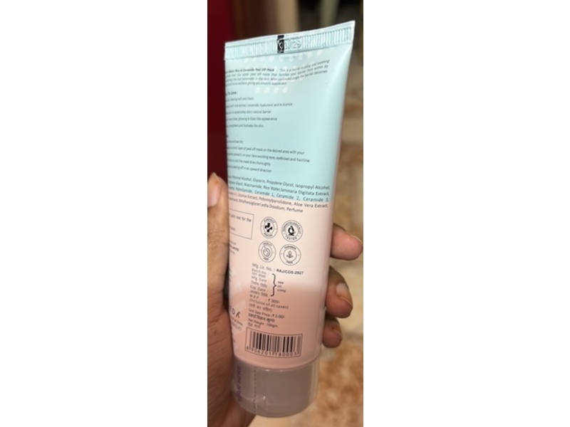 Glamveda Glass Skin Peel Off Mask, Rice & Ceramide, 100 g