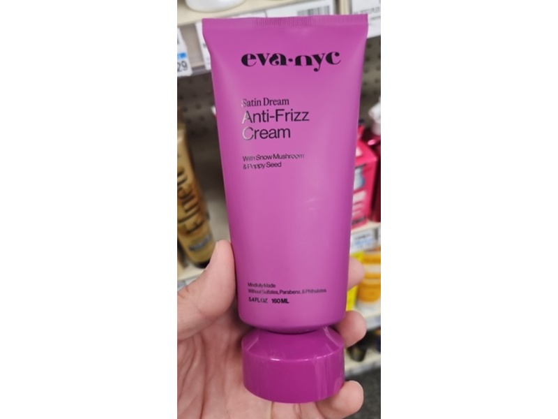 Eva Nyc Satin Dream Anti-Frizz Cream, Snow Mushroom & Poppy Seed, 5.4 fl oz/160 mL