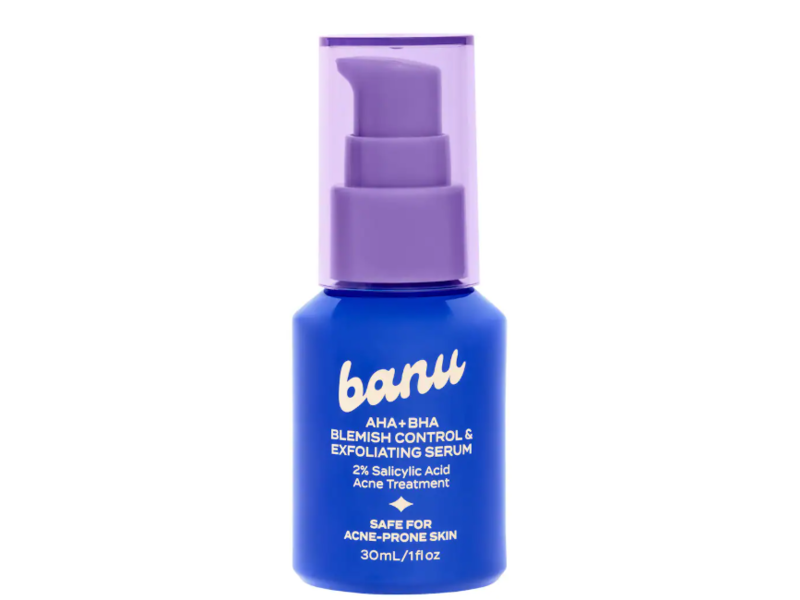 Banu AHA + BHA Blemish Control & Exfoliating Serum, 2% Salicylic Acid, 1 fl oz/30 mL