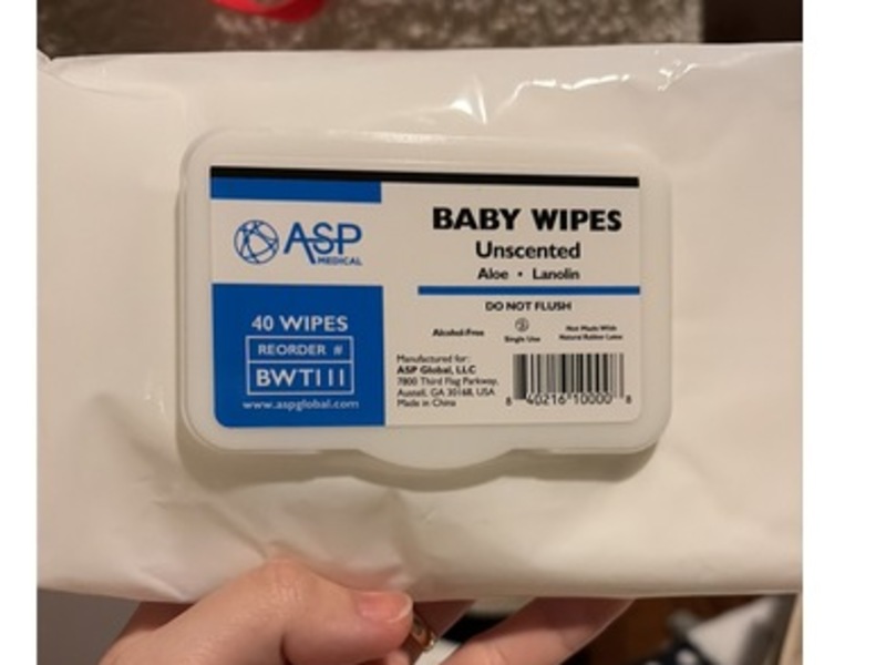 Asp Media Baby Wipes, Unscented, 50 Wipes