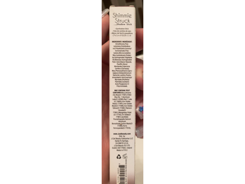 Jcat Beauty Shimmie Struck Eye Shadow Stick, SSS102 Golden, 0.07 fl oz/2 g