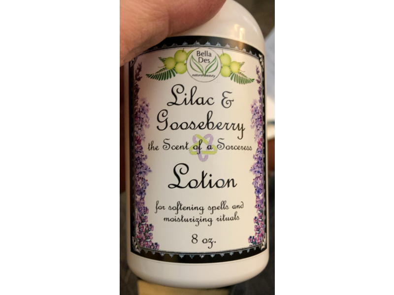 Bella Des Natural Beauty Body Lotion, Lilac & Gooseberry, 8 oz