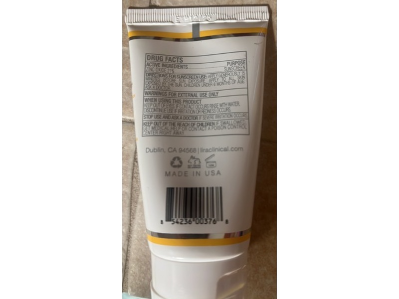 Lira Clinical Solar Shield Sunscreen, SPF 30, 2 oz/58.7 g