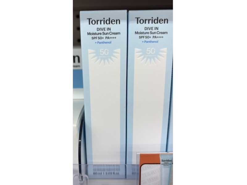 Torriden Dive In Moisture Sun Cream, SPF 50+ PA++++, Panthenol, 2.02 fl oz/60 mL