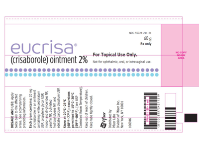 Eucrisa (crisaborole) Ointment 2%, 60 g, Pfizer (RX)