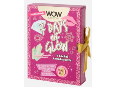 Wow Factory 7 Days Of Glow Facial Treatment Mask, 7 Count
