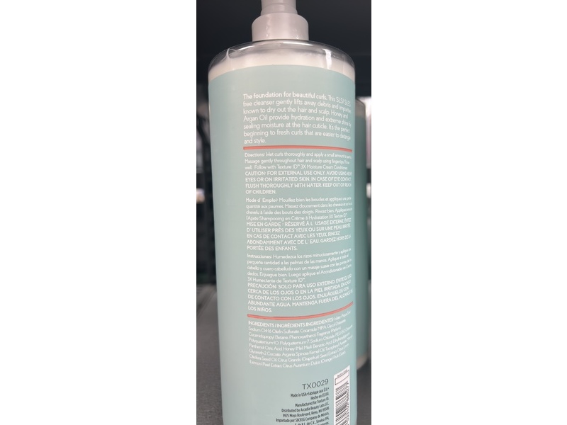 Texture ID Curl Clarifying Shampoo, Honey, 33.8 fl oz/1 L