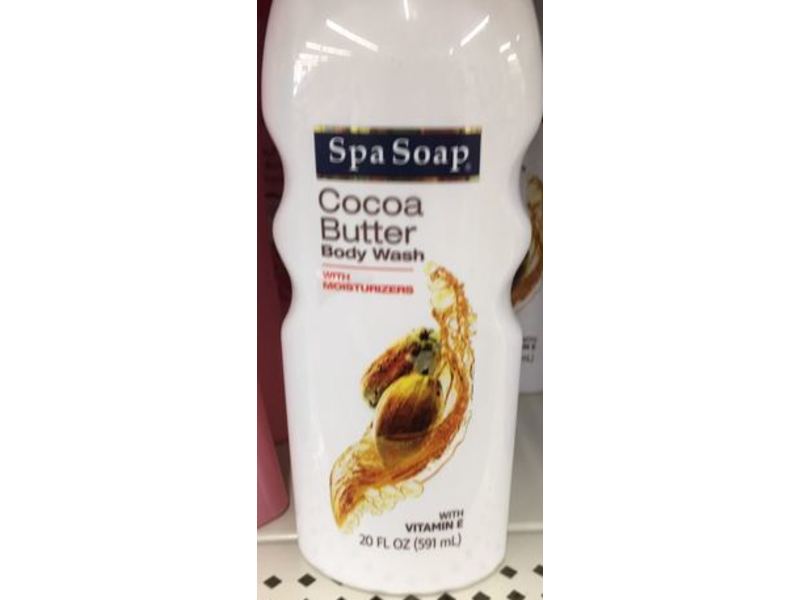 Spa Soap Body Wash, Cocoa Butter, 20 fl oz/591 mL