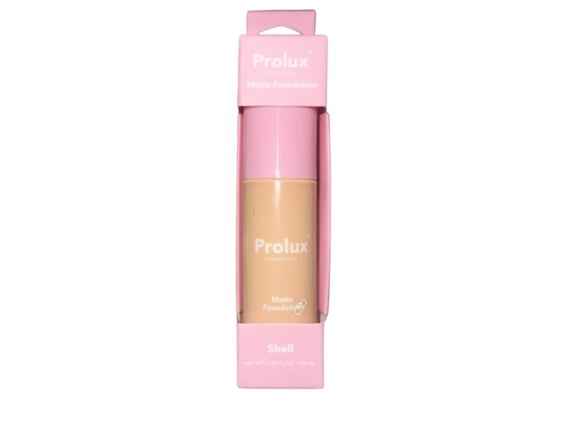 Prolux Cosmetics Matte Foundation, Shell, 1.35 fl oz/40 mL