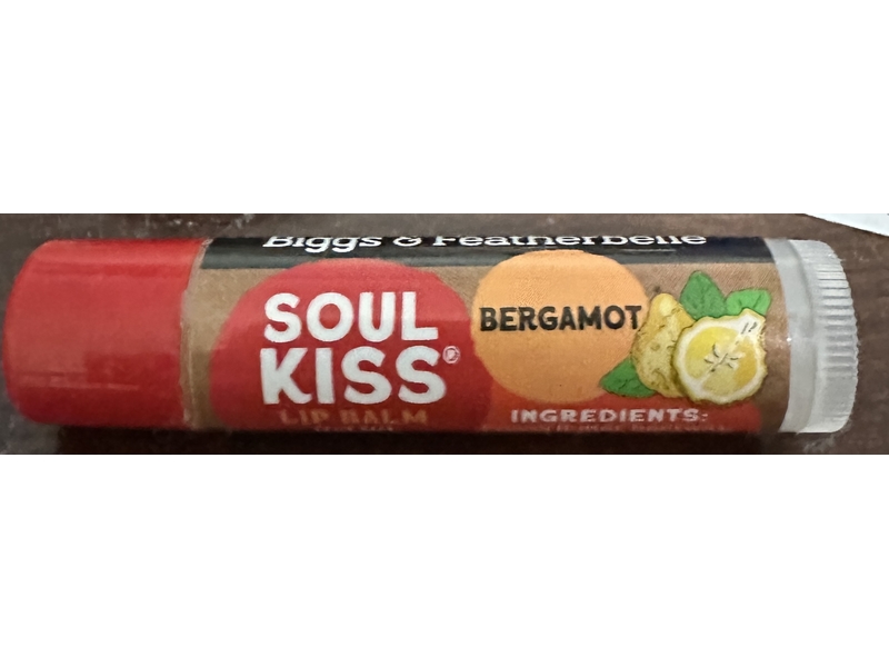 Biggs & Featherbelle Soul Kiss Lip Balm, Bergamot, 0.15 oz/4.25 g