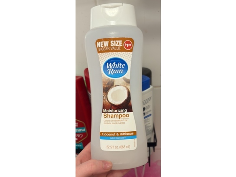 White Rain Moisturizing Shampoo, Coconut & Hibiscus, 22.5 fl oz/665 mL