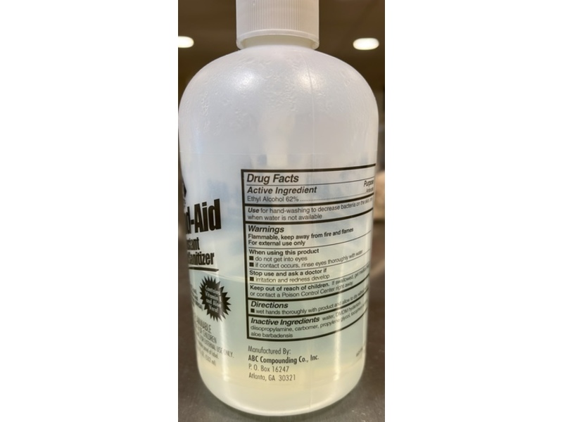 Aero Hand Acid Instant Hand Sanitizer, 18 fl oz/532 mL